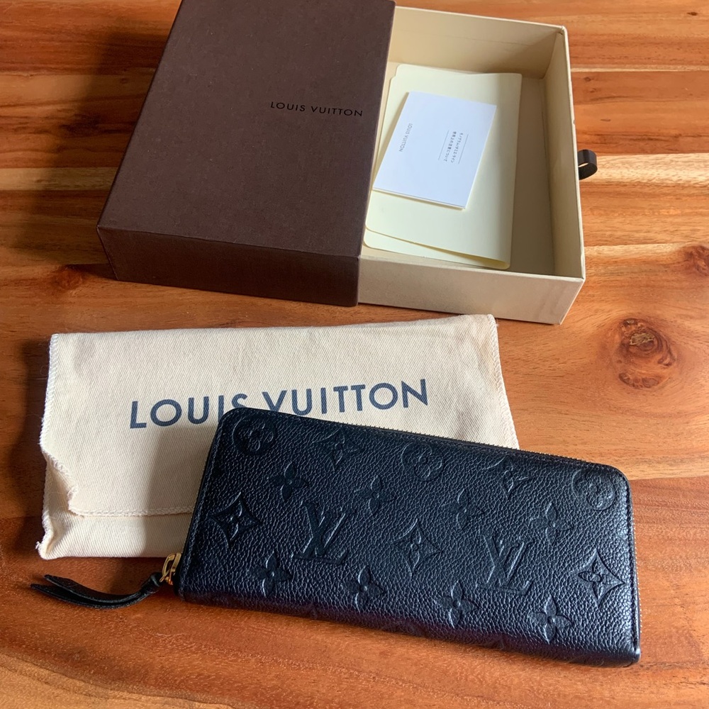 Louis Vuitton Midnight Black Zipper Wallet